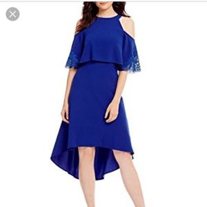 NWT Antonio Melani cold shoulder royal blue dress